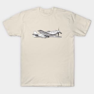 Drawing of a Mustang T-Shirt